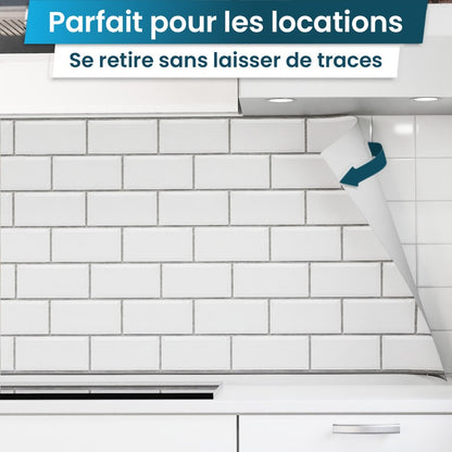 Crédence de cuisine adhésive - Carreaux blancs