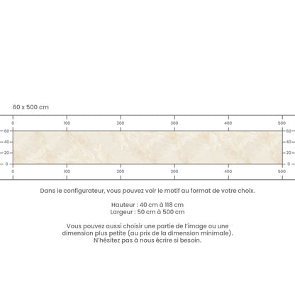 Crédence de Cuisine Adhésive - Beige marbré
