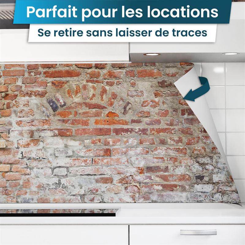 Crédence de Cuisine Adhésive - Vieux mur