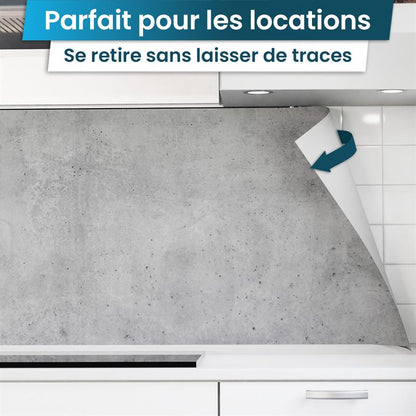 Crédence de Cuisine Adhésive - Béton