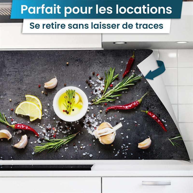 Crédence de Cuisine Adhésive - Planche d’Épices