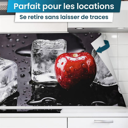 Crédence de Cuisine Adhésive - Cerises & Glaçons