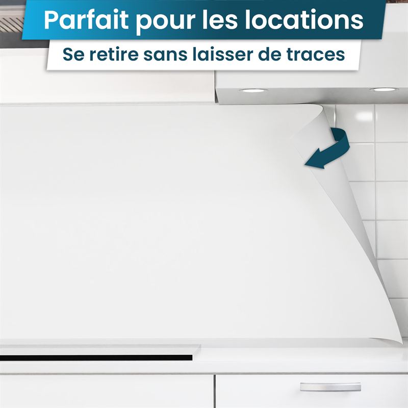 Crédence de Cuisine Adhésive - Blanc