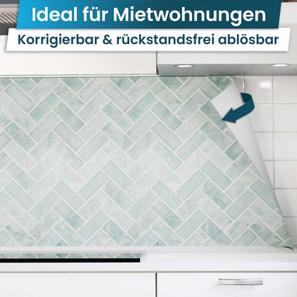 Crédence de cuisine autocollante - motif à chevrons