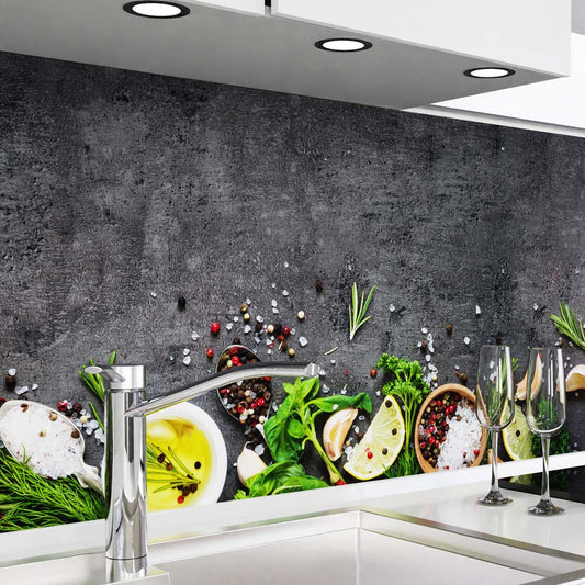 Crédence de Cuisine Adhésive - Planche d’Épices