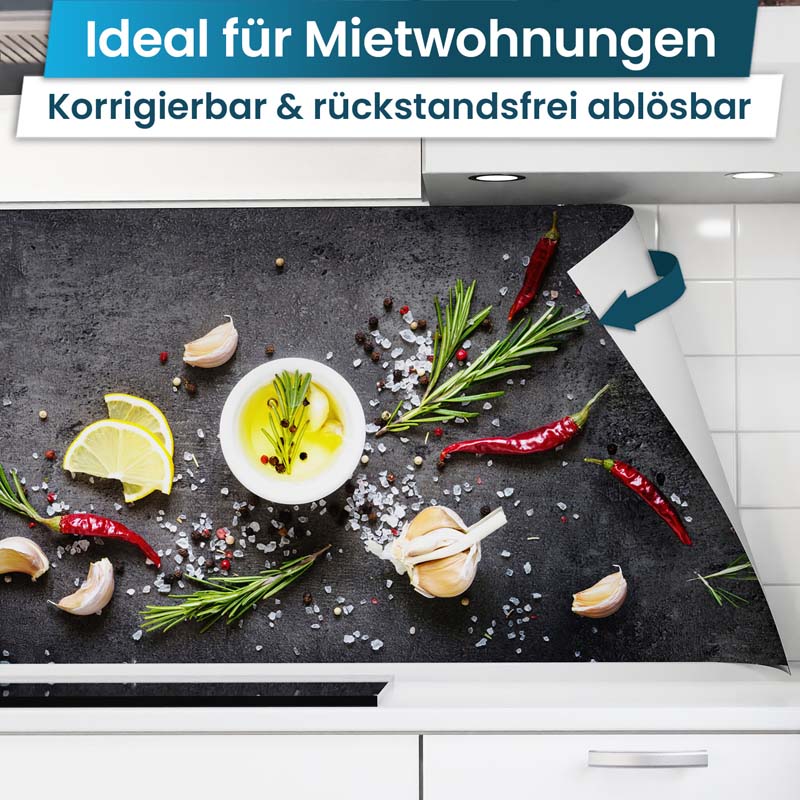 Crédence de Cuisine Adhésive - Planche d’Épices