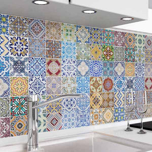 Motif Carreaux colorés