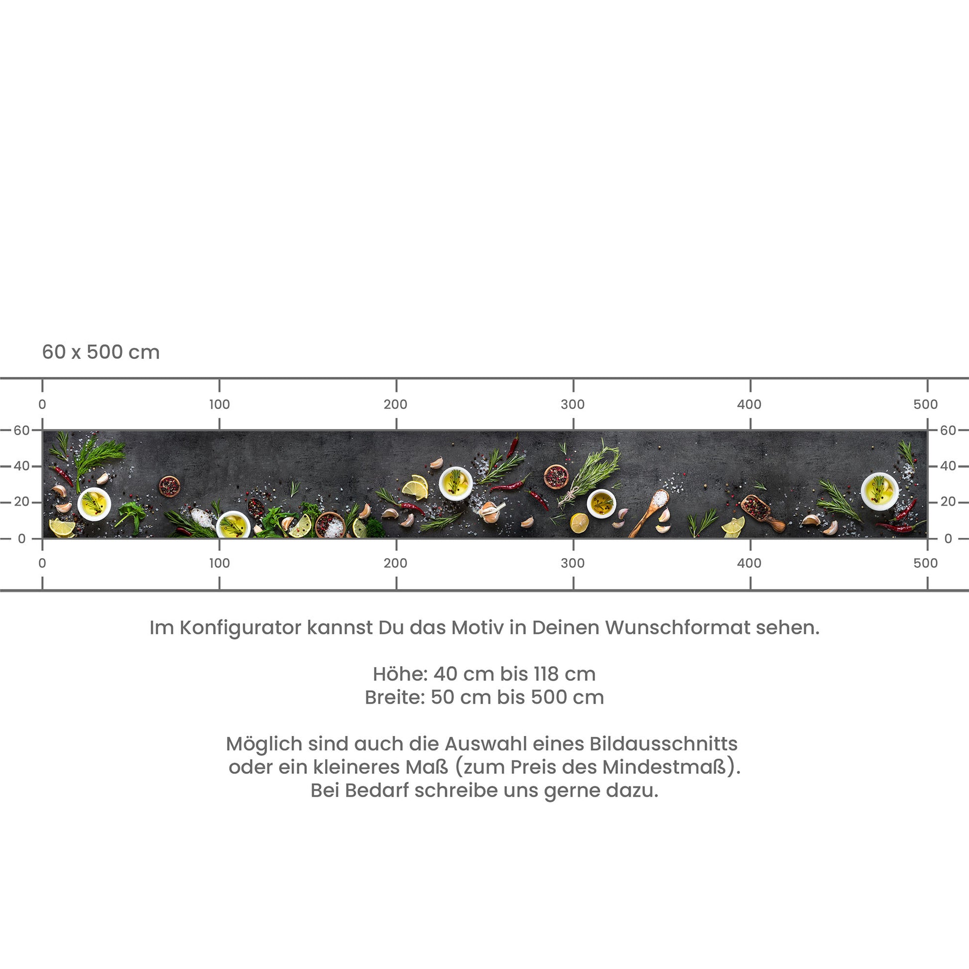 Crédence de Cuisine Adhésive - Planche d’Épices