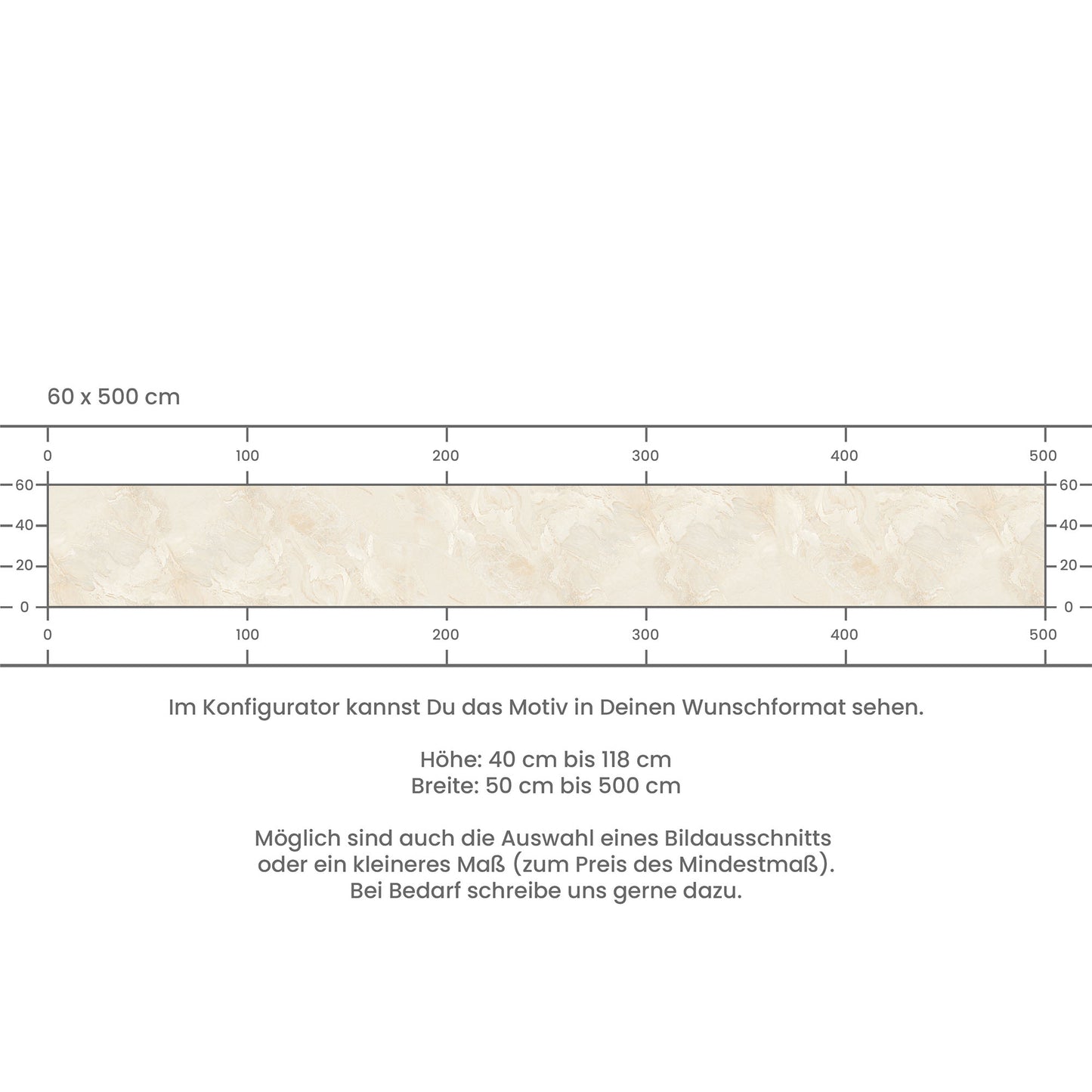 Crédence de Cuisine Adhésive - Beige marbré