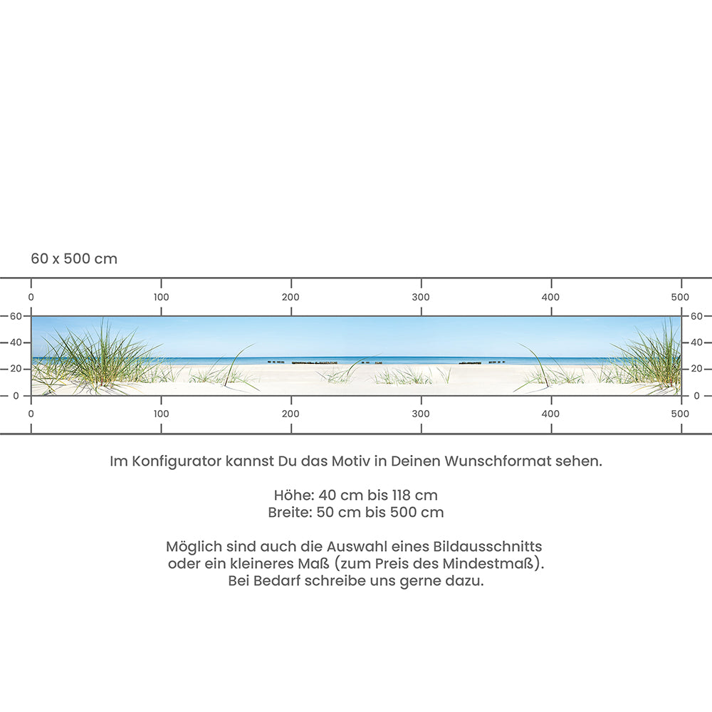 Küchenrückwand selbstklebend - Ostsee Strand
