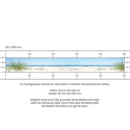 Küchenrückwand selbstklebend - Ostsee Strand