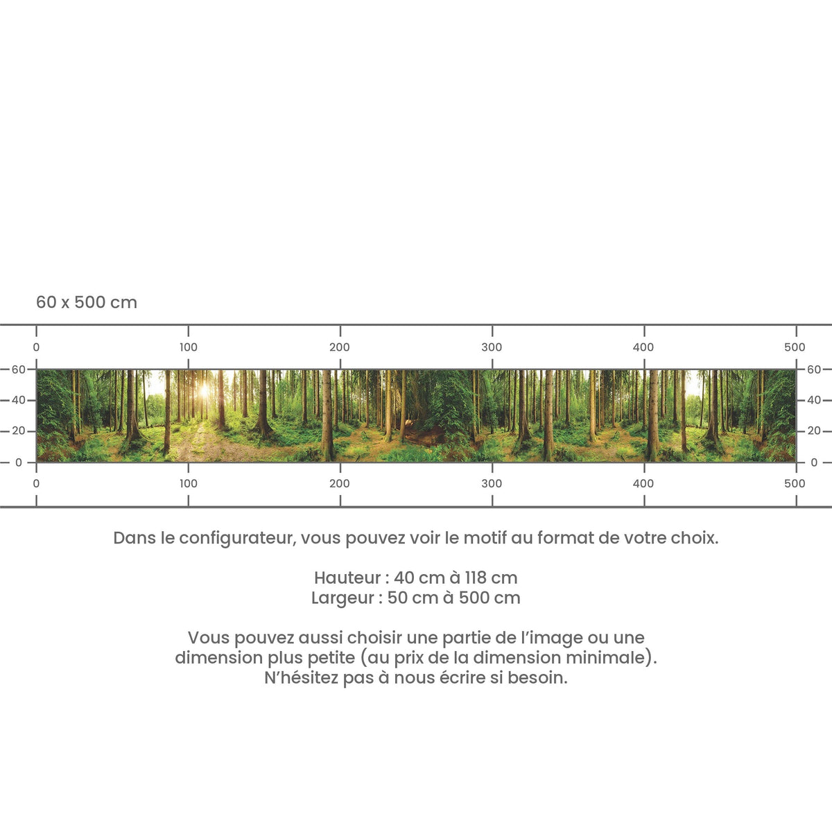 Crédence de Cuisine Adhésive - Forêt