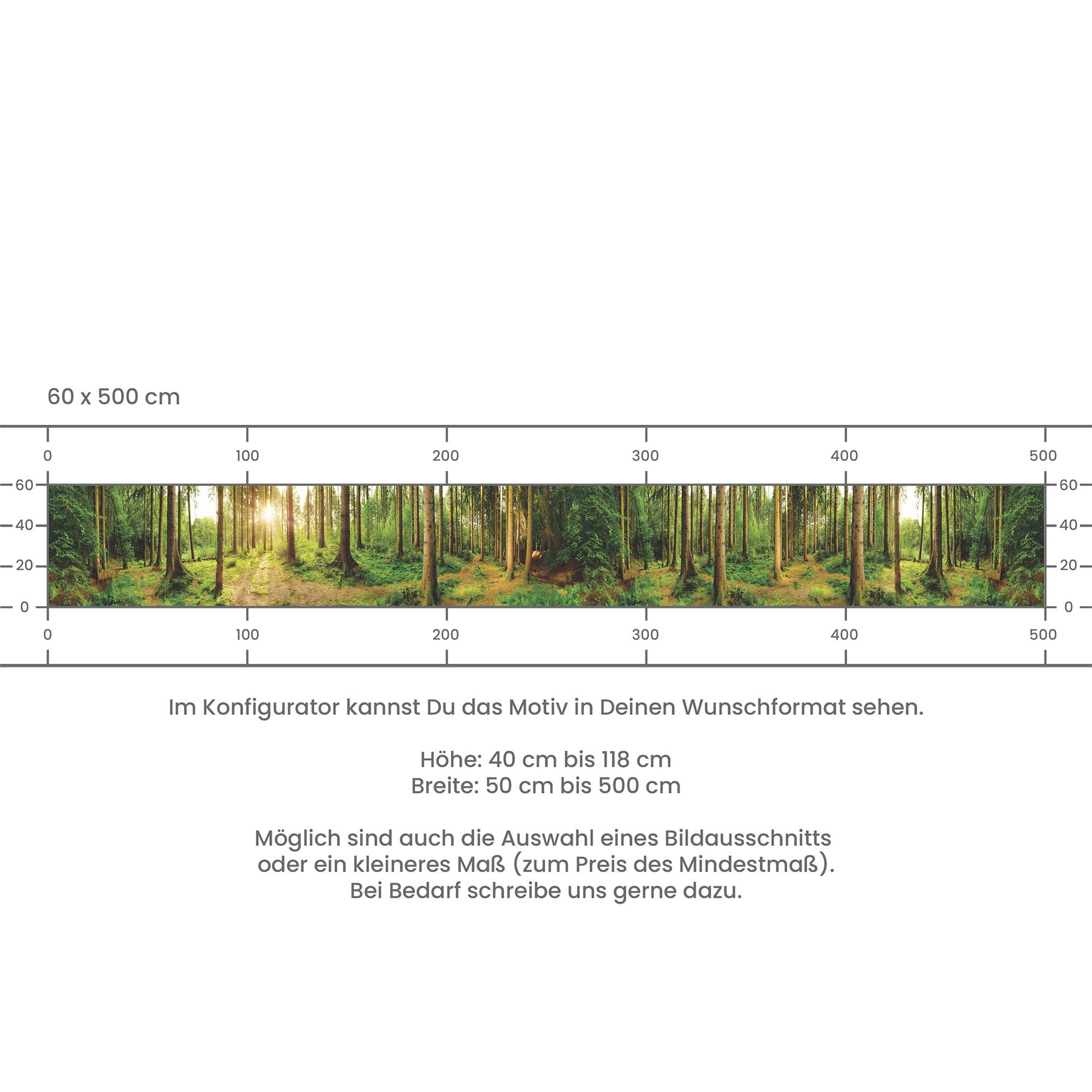 Crédence de Cuisine Adhésive - Forêt