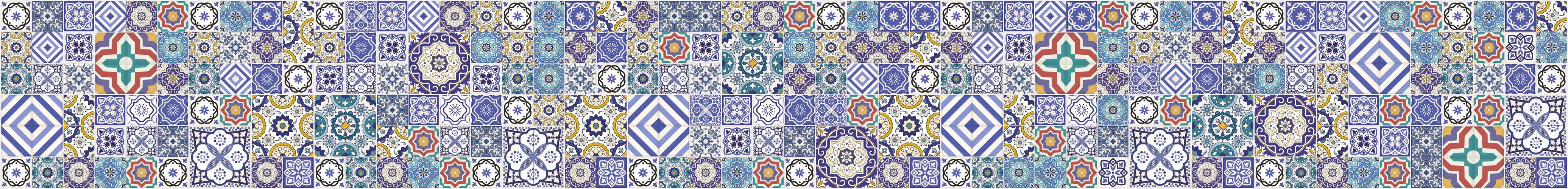 Customise your - Mosaikfliesen blau