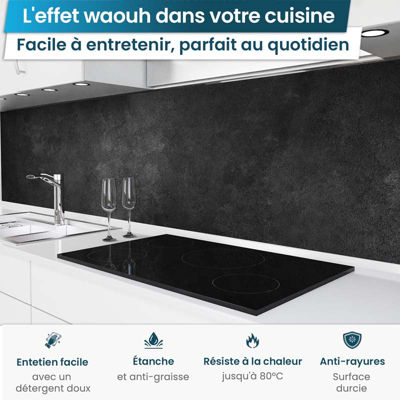 Crédence de Cuisine Adhésive - Anthracite