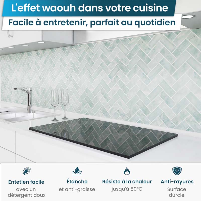 Crédence de cuisine adhésive - Chevron
