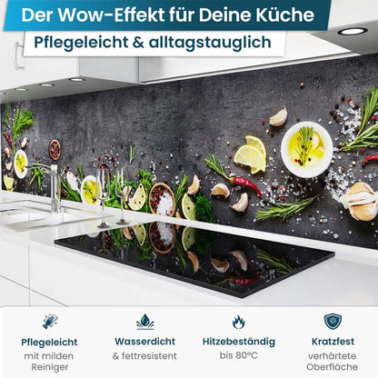 Crédence de Cuisine Adhésive - Planche d’Épices