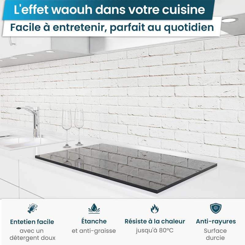 Crédence de Cuisine Adhésive - Pierre Calcaire