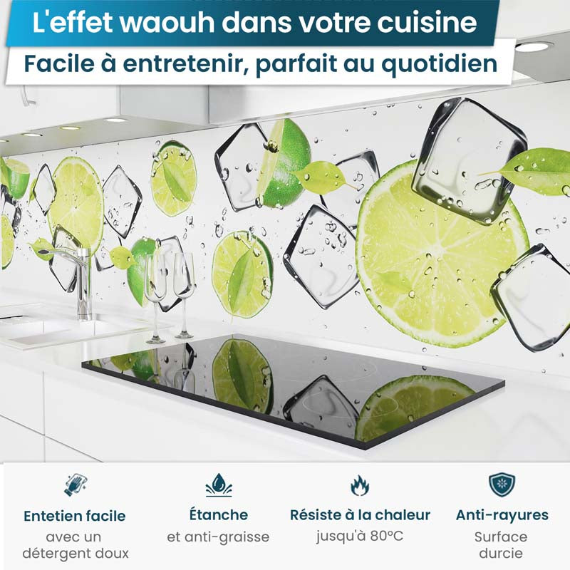 Crédence de cuisine adhésive - Citrons verts