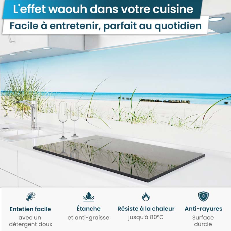Crédence de cuisine adhésive - Plage Baltique