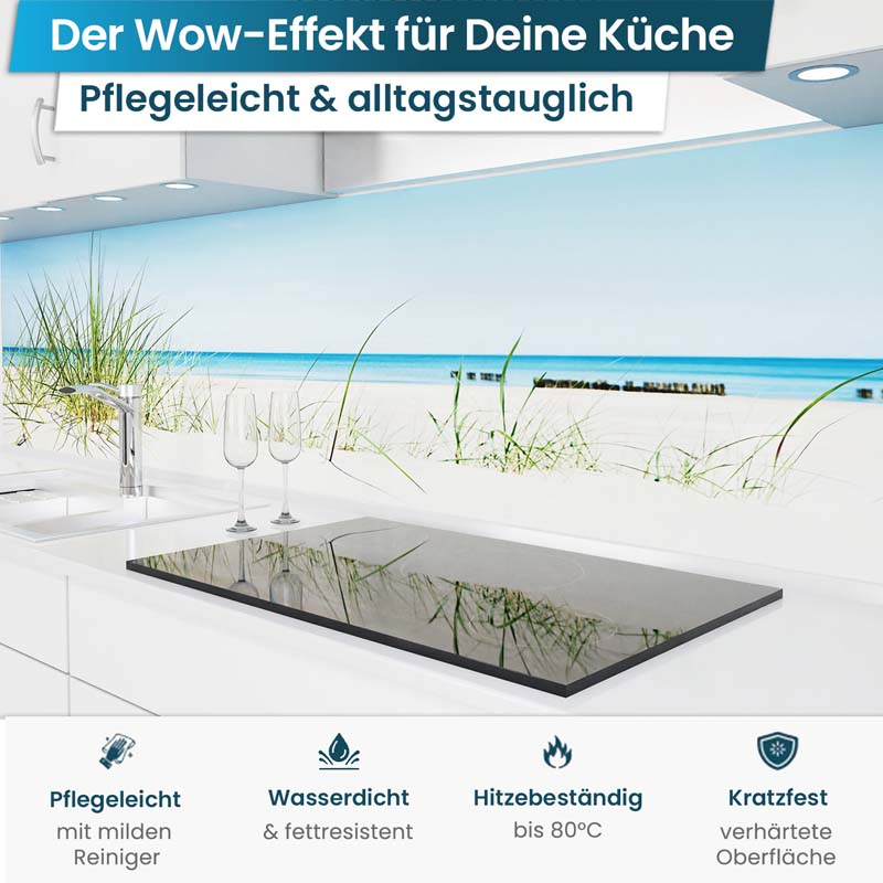 Küchenrückwand selbstklebend - Ostsee Strand