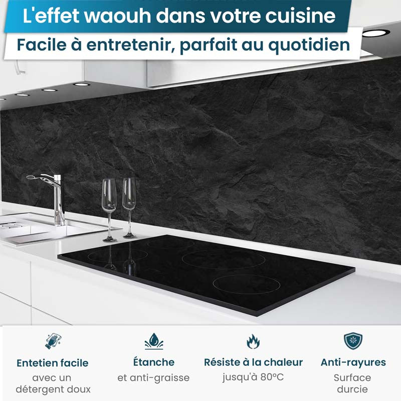 Crédence de Cuisine Adhésive - Ardoise