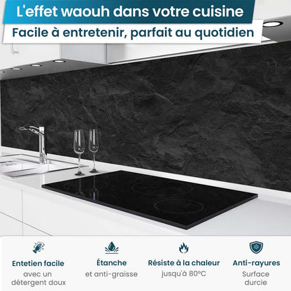 Crédence de Cuisine Adhésive - Ardoise