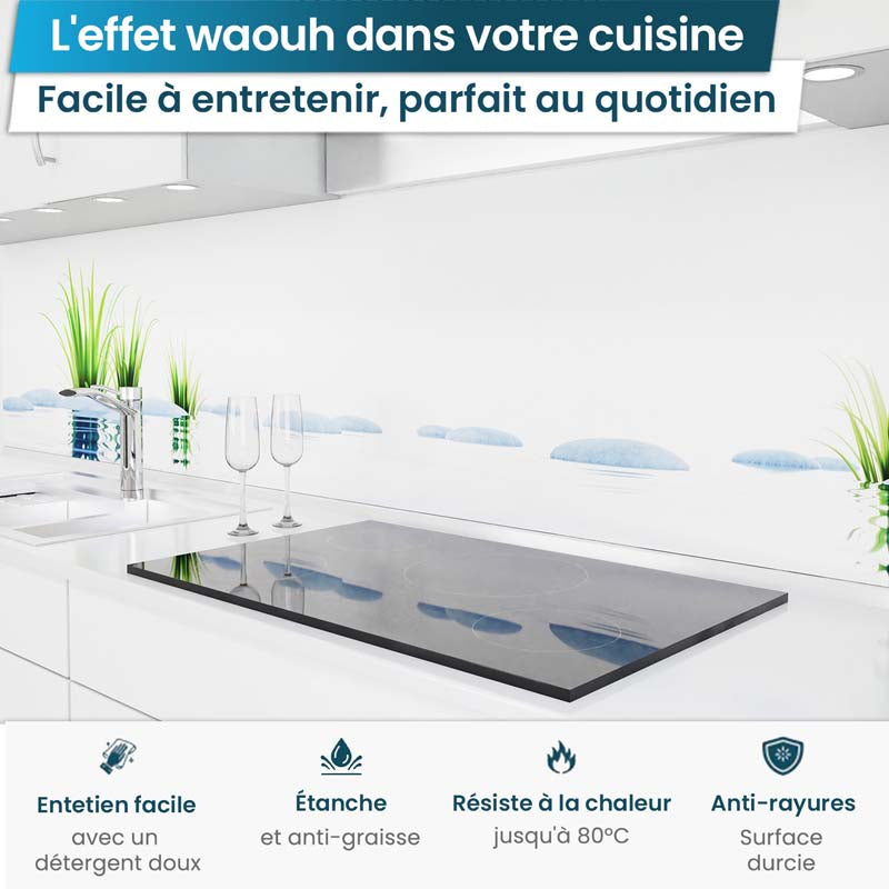 Crédence de Cuisine Adhésive - Pierres Harmonie