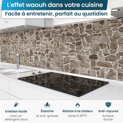 Crédence de Cuisine Adhésive - Roches rustiques