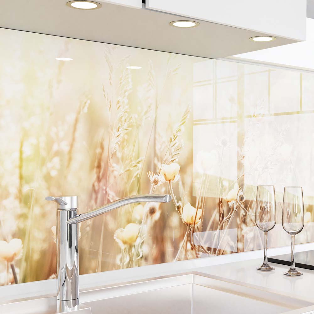 Crédence de Cuisine Adhésive - Fleurs d’Été